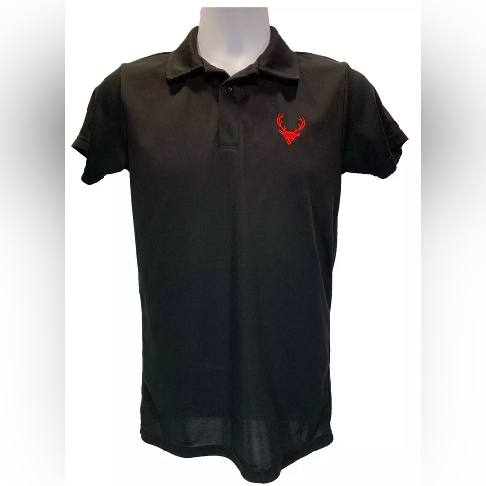 Bucked Up Brand Collared Polo Shirt Men's Size Small Color Black
